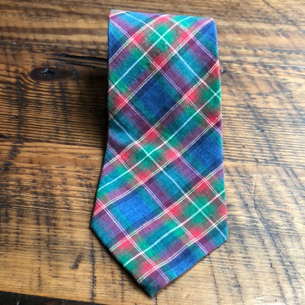 Foxtrot America 100% Cotton Plaid Tie